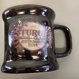 𝅺STURGIS 2014 coffee mug lovely black and orange EUC